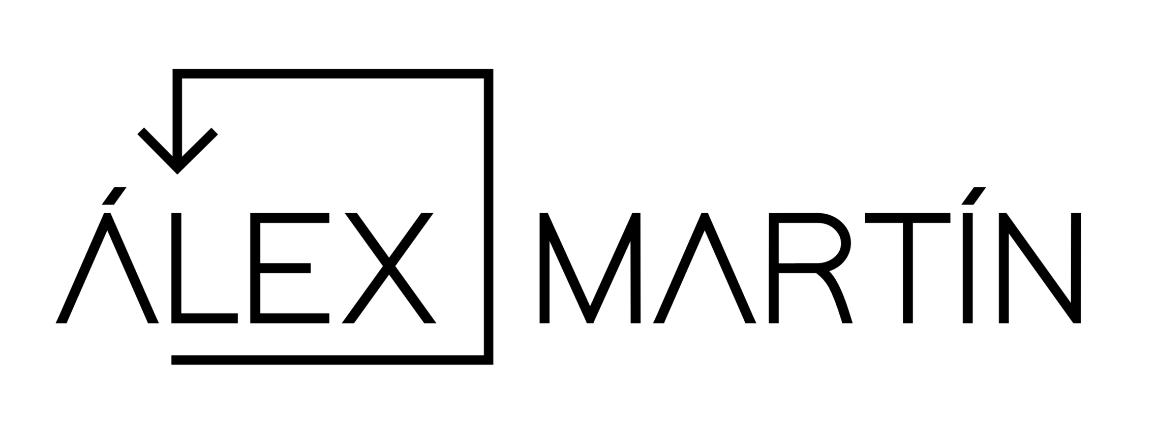Logo negro - Alex Martín